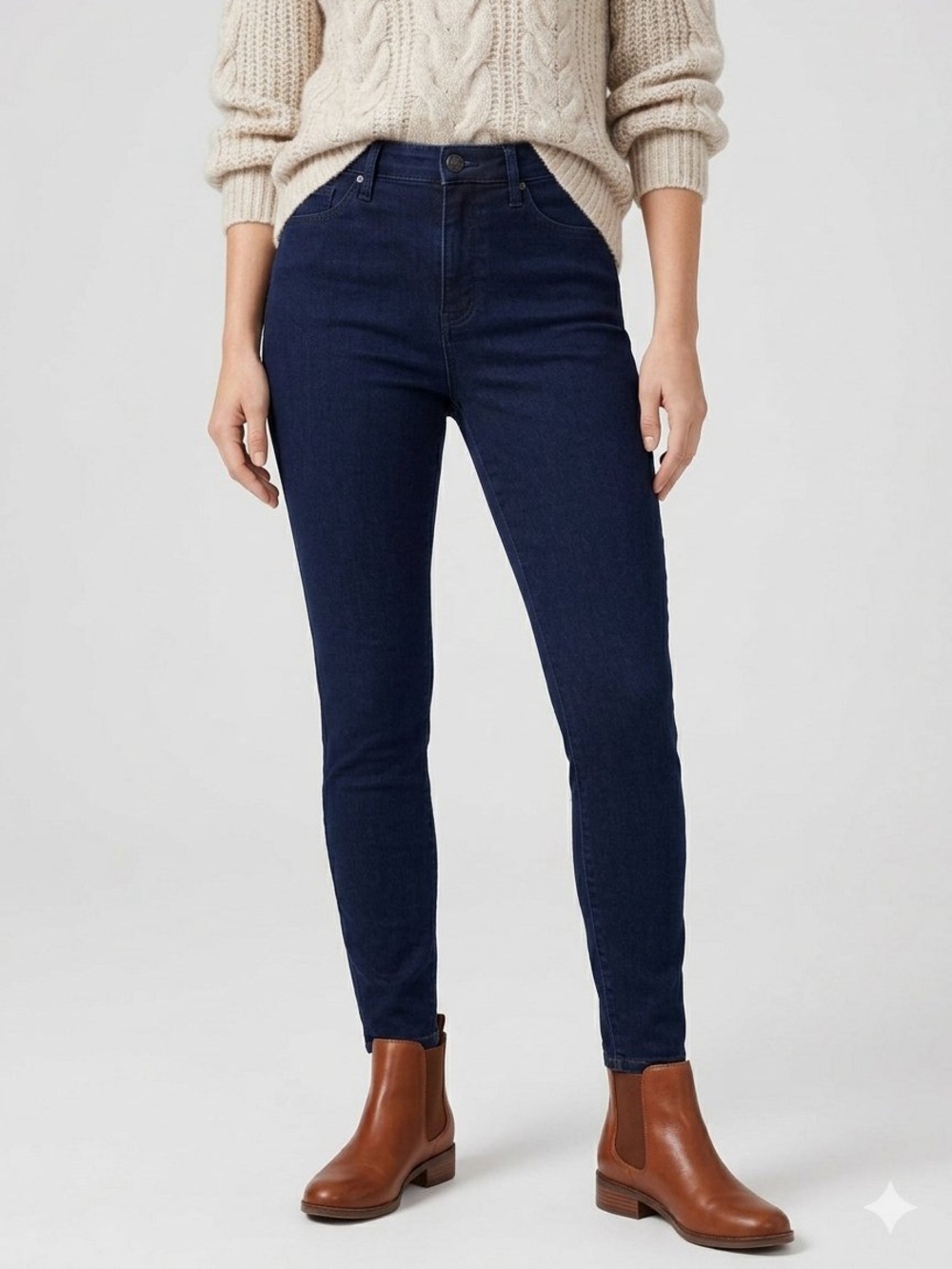 Talbots Classic Dark Wash Stretch Denim Jeggings 12P